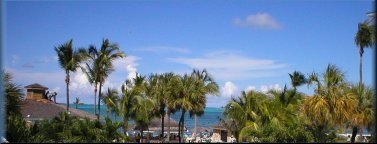 Bahama Islands Beachfront resort view 